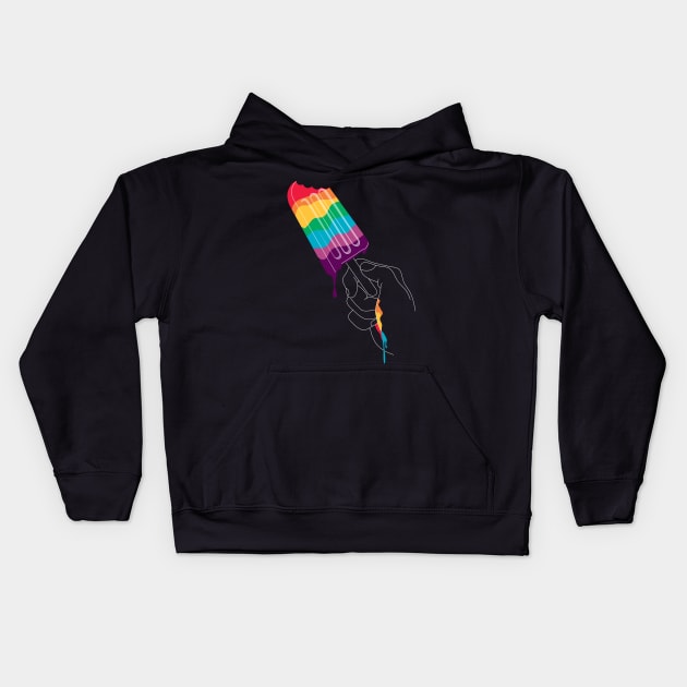 Rainbow Candy Kids Hoodie by ChetanAdlak